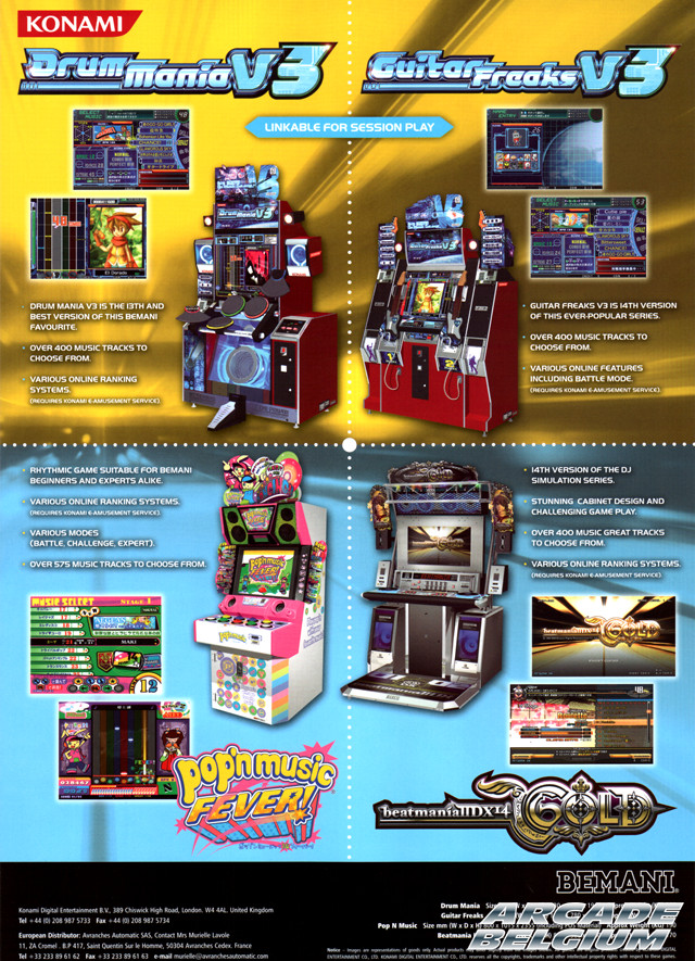 Pop'n Music Fever! brochure