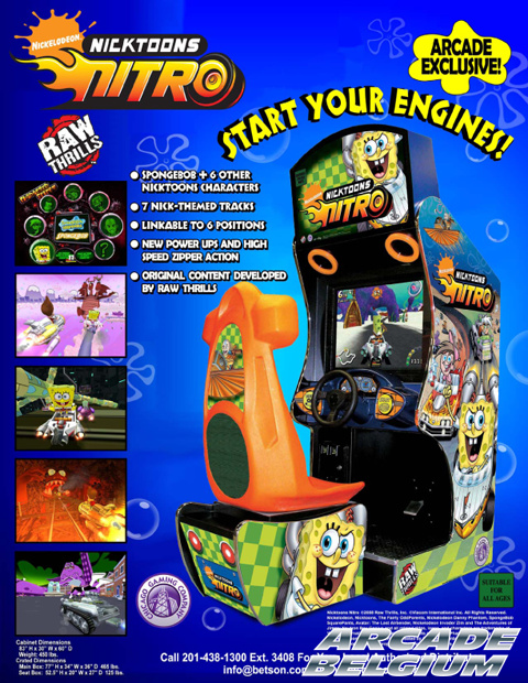 Nicktoons Nitro Racing brochure side A