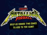 Votez pour les chansons à ajouter au flipper Metallica