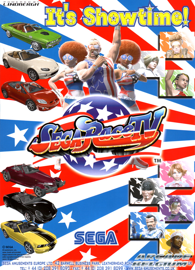 Sega Race TV brochure side A